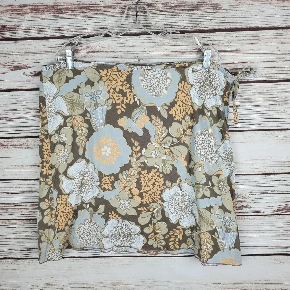Columbia Womens Size 16 XCO Floral Cotton Skirt                              #72
